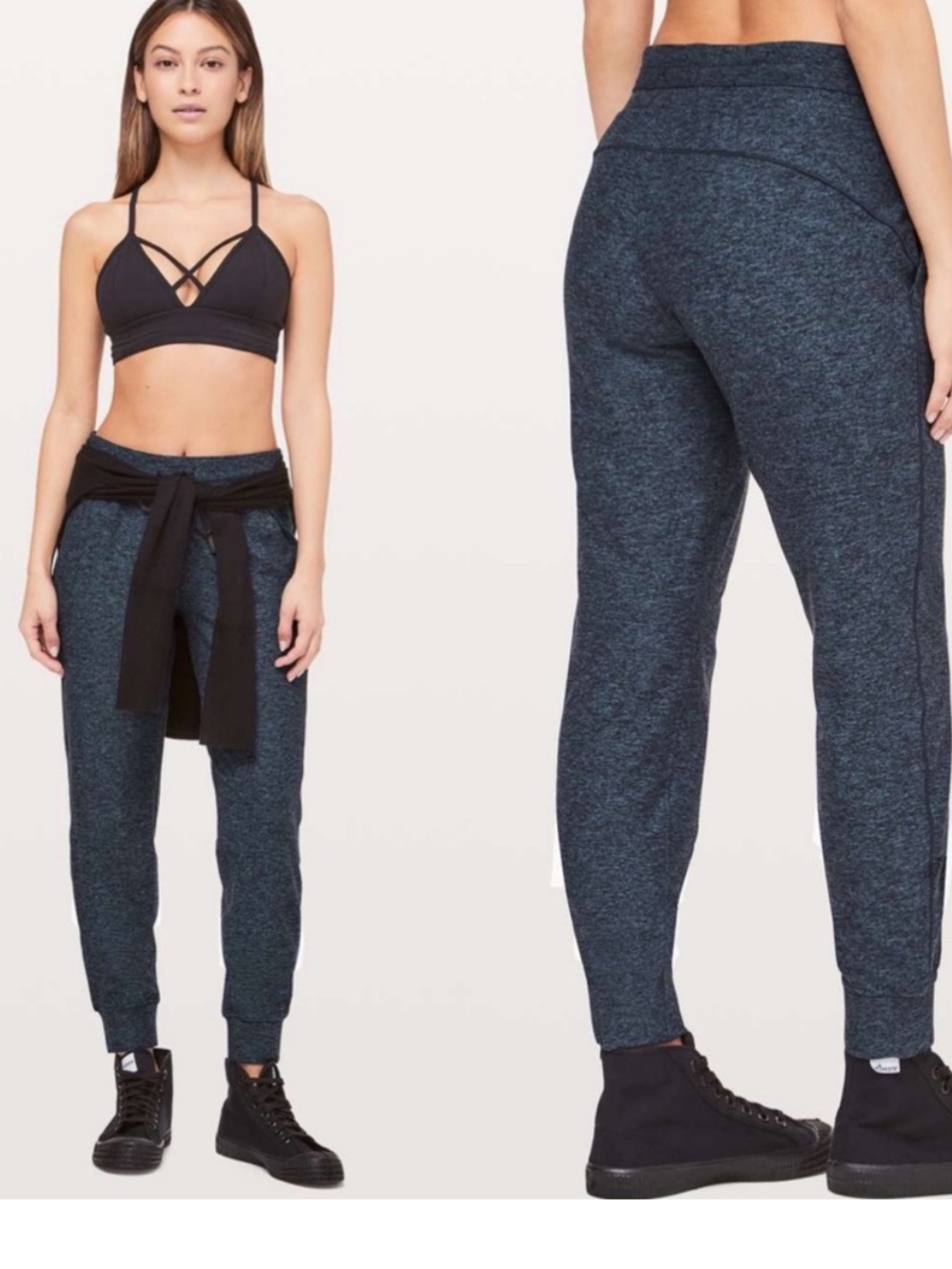 Lululemon Ready To Rulu Blue Black Joggers 2
